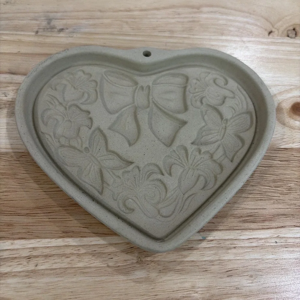 Pampered‎ Chef Summer Wreath Cookie Mold Stoneware 2003 4th Seasons Of The Heart